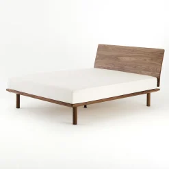 4 pieds en bois foncé 26cm