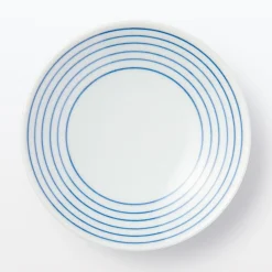 Assiette en porcelaine Hasami - Motif rayures, Petite