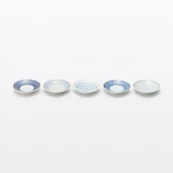 Assiette en porcelaine Hasami ‐  Motif maille, Petite