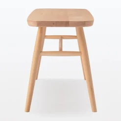 Banc en hêtre massif à pieds arrondis