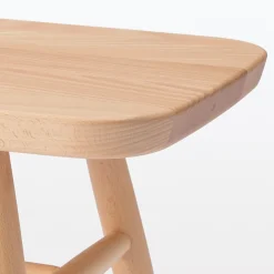 Banc en hêtre massif à pieds arrondis