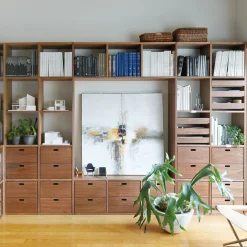 Bloc‐tiroir en noyer ‐ 2 tiroirs (Dont Eco‐part. 0,82 €)