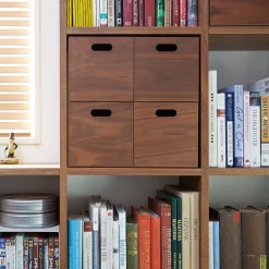 Bloc‐tiroir en noyer ‐ 4 tiroirs (Dont Eco‐part. 0,82 €)