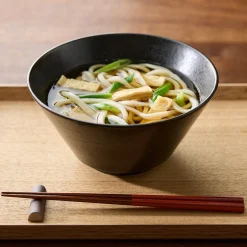 Bol à nouilles Mino Ware ‐ Glaçure noire