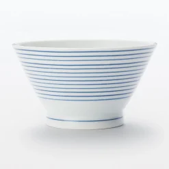 Bol à riz en porcelaine Hasami ‐  Motif rayures, Petite