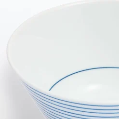 Bol à riz en porcelaine Hasami ‐  Motif rayures, Petite