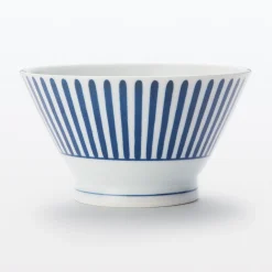 Bol à riz en porcelaine Hasami ‐ Motif rayures éventail, Petite