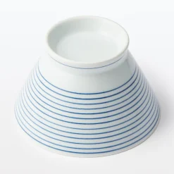 Bol à riz en porcelaine Hasami - Motif rayures, Grande