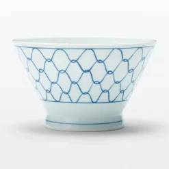 Bol à riz en porcelaine Hasami - Motif maille, Grande