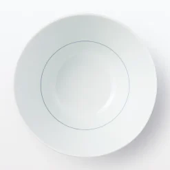Bol à riz en porcelaine Hasami - Motif rayures éventail, Grande