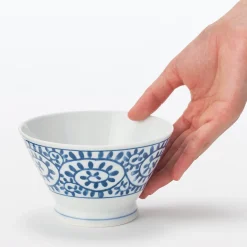 Bol à riz en porcelaine Hasami - Motif arabesque, Grande
