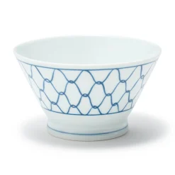 Bol à riz en porcelaine Hasami - Motif maille, Petit