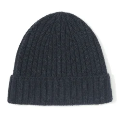 Bonnet unisexe en laine côtelée antidémangeaisons