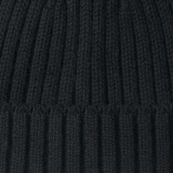 Bonnet unisexe en laine côtelée antidémangeaisons
