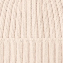 Bonnet unisexe en laine côtelée antidémangeaisons