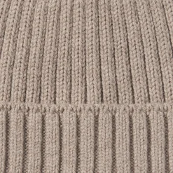 Bonnet unisexe en laine côtelée antidémangeaisons