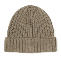 Bonnet unisexe en laine côtelée antidémangeaisons