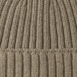 Bonnet unisexe en laine côtelée antidémangeaisons