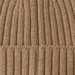 Bonnet unisexe en laine côtelée antidémangeaisons