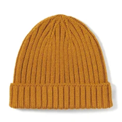 Bonnet unisexe en laine côtelée antidémangeaisons