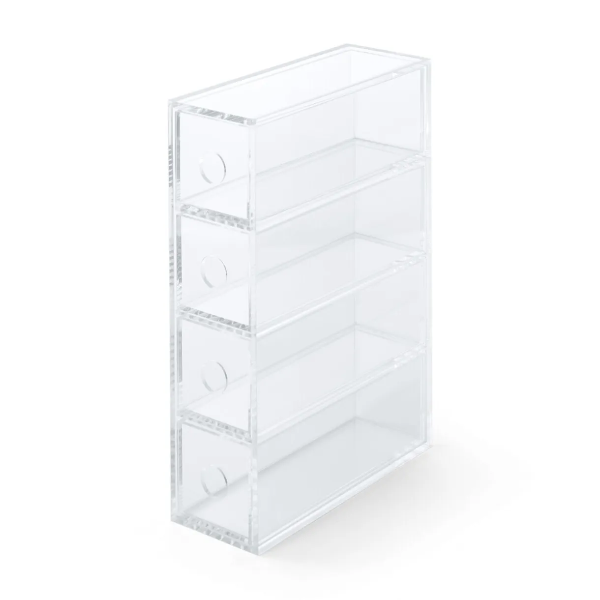 Boîte 4 tiroirs en acrylique L6.7X P17.5X H25cm