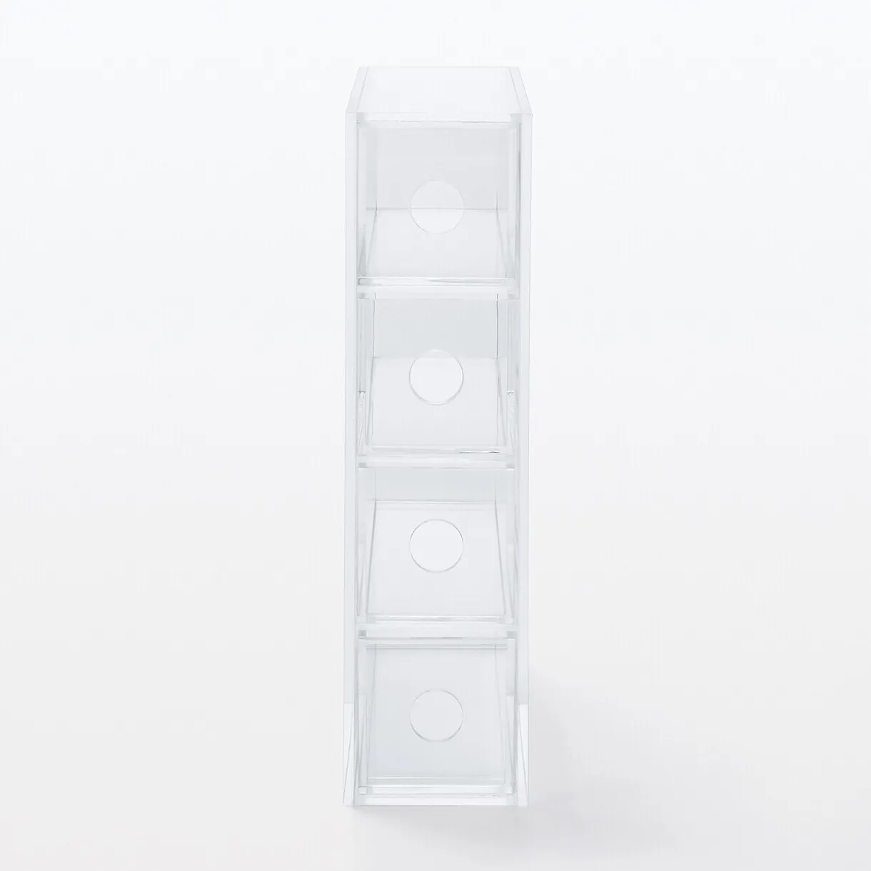 Boîte 4 tiroirs en acrylique L6.7X P17.5X H25cm
