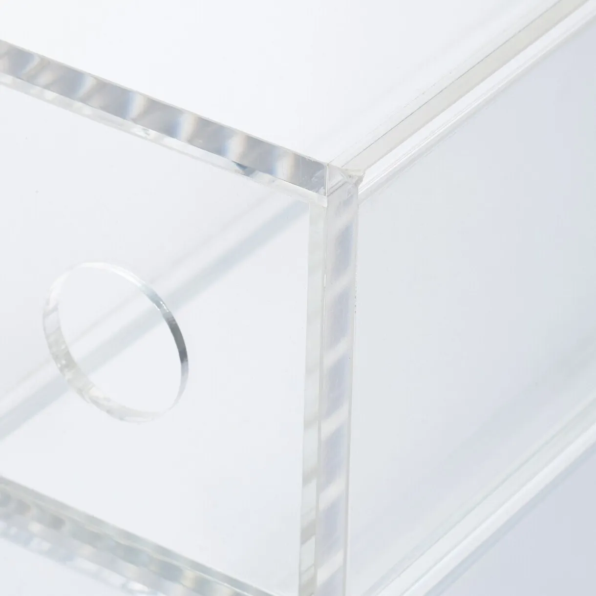 Boîte 4 tiroirs en acrylique L6.7X P17.5X H25cm