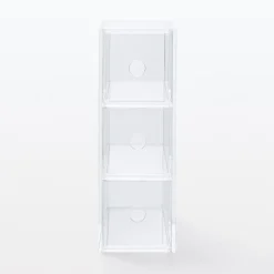 Boîte acrylique 3 tiroirs L8.6X P17X H25.2cm