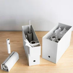 Boîte archive droite grise en PP L10X P32X H24cm