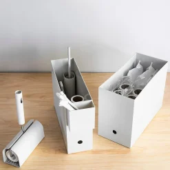 Boîte archive droite grise en PP L10X P32X H24cm