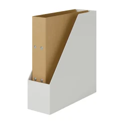 Boîte archives grise en biais en PP L10X P27.7X 31.6cm