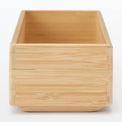 Boîte de rangement en bambou L8.5X P26X H5.5cm