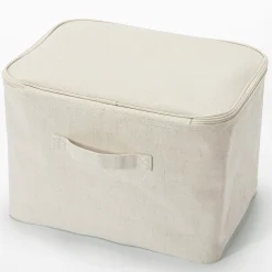 Boîte de rangement souple avec couvercle rectangle L37X P26X H26cm