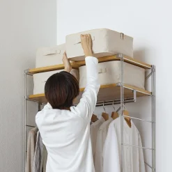 Boîte de rangement souple avec couvercle L35X P35X H16cm