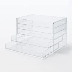 Boîte en acrylique 5 tiroirs L25.5X P17X H16cm