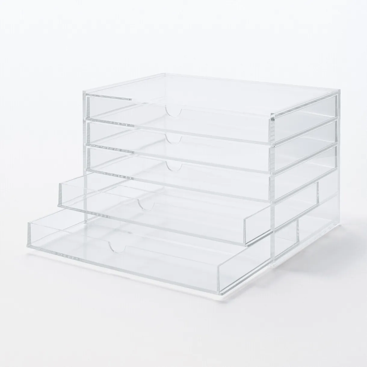 Boîte en acrylique 5 tiroirs L25.5X P17X H16cm