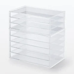 Boîte en acrylique 5 tiroirs L25.5X P17X H16cm