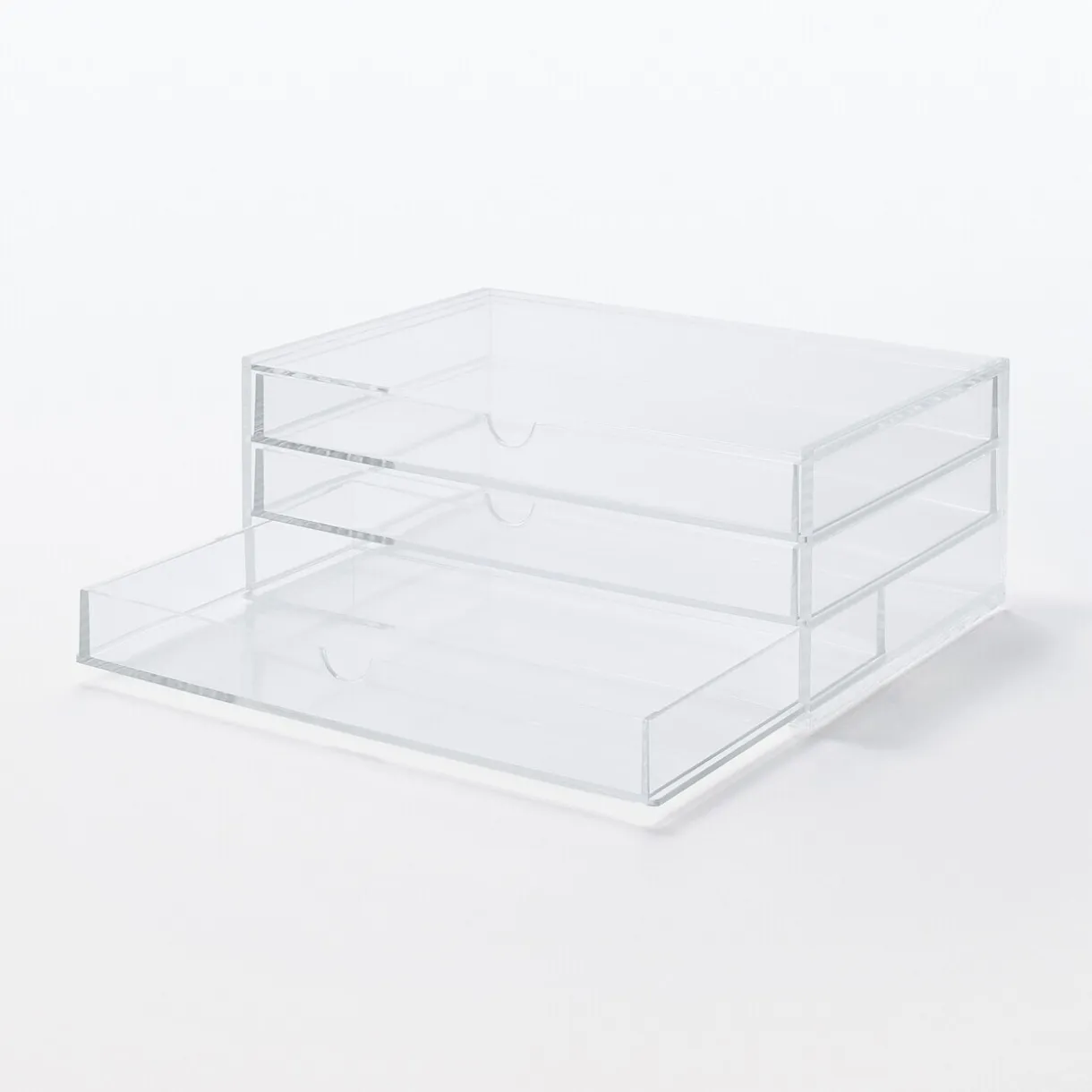 Boîte en acrylique 3 tiroirs L25.5X P17X H10cm