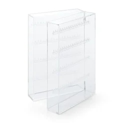 Boîte en acrylique pour colliers et boucles d'oreilles L17.5X P8.8X H25cm