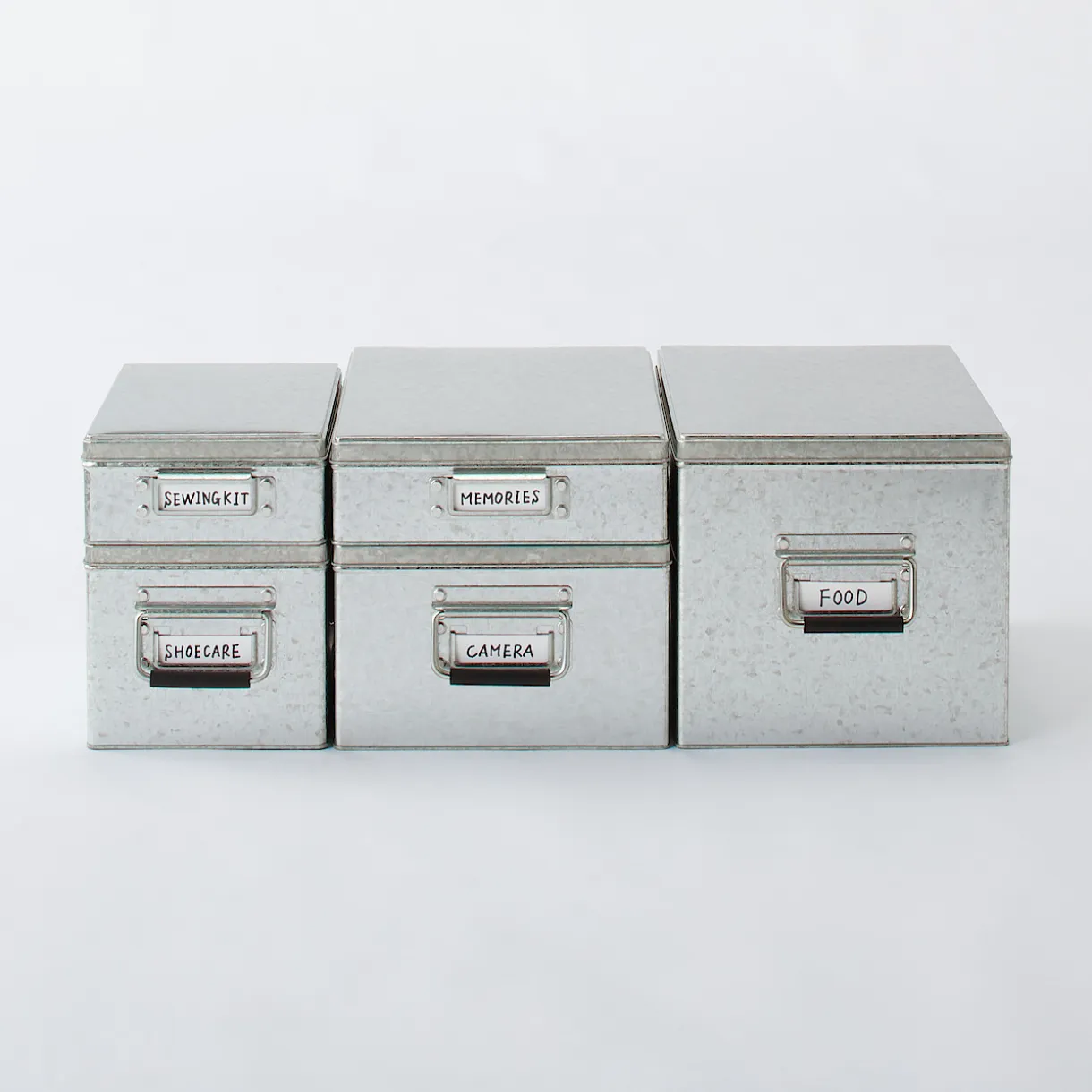 Boîte en métal galvanisé L19X P29X H16cm