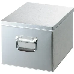 Boîte en métal galvanisé L26X P37X H24cm
