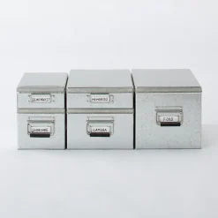 Boîte en métal galvanisé L26X P37X H24cm