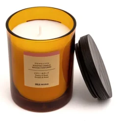 Bougie 1 mèche pivoine et rose