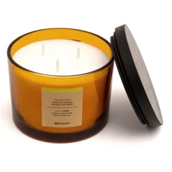 Bougie 3 mèches citron et thé vert