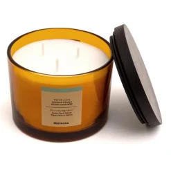 Bougie 3 mèches figue verte et vétiver