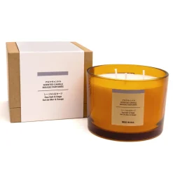 Bougie 3 mèches sel de mer et sauge