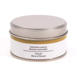 Bougie Métal  ‐ Bois d'hinoki