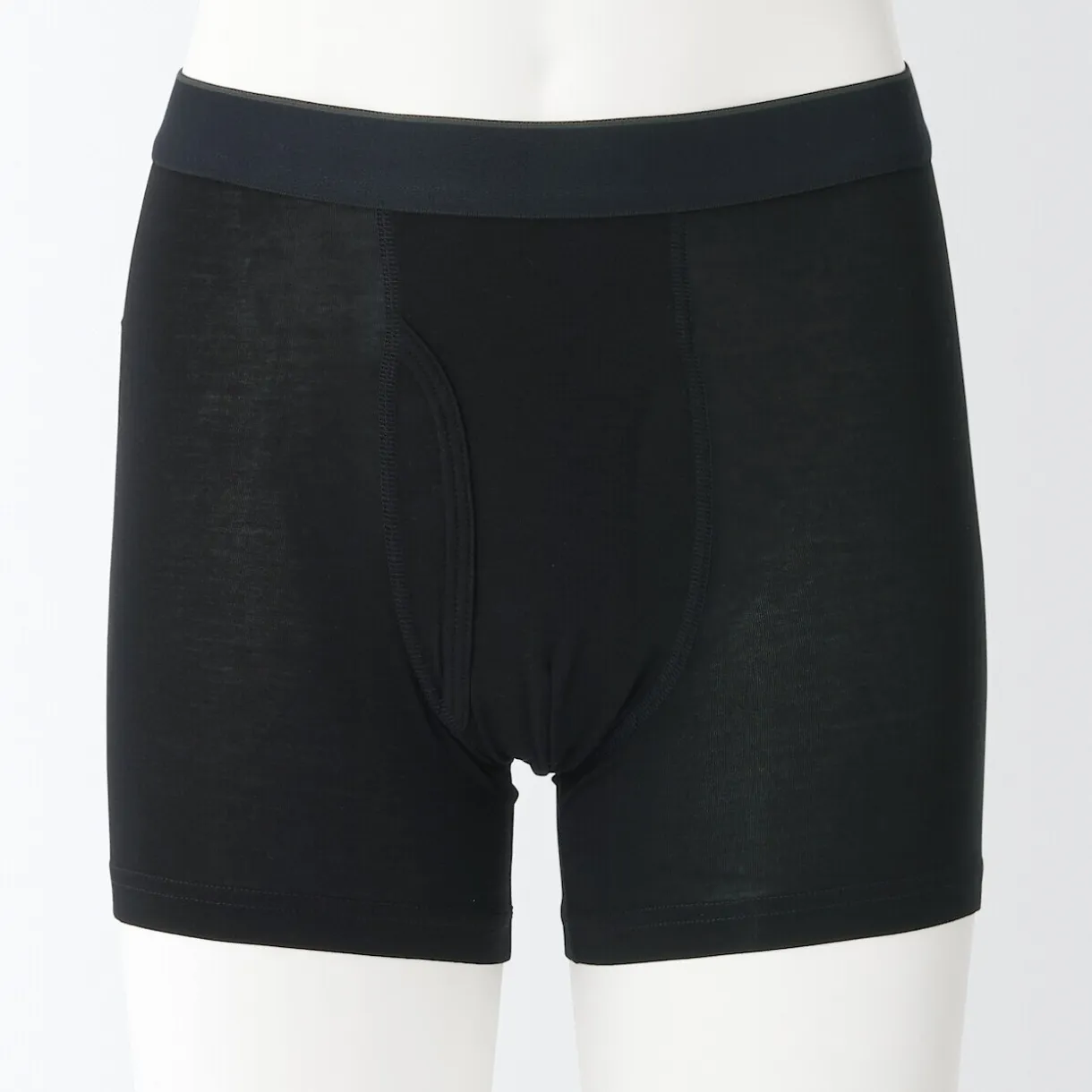 Boxer avec ouverture frontale en lyocell pour homme