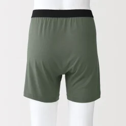 Boxer tricoté lisse en lyocell pour homme