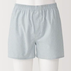 Boxers à ouverture frontale en pur coton pour homme